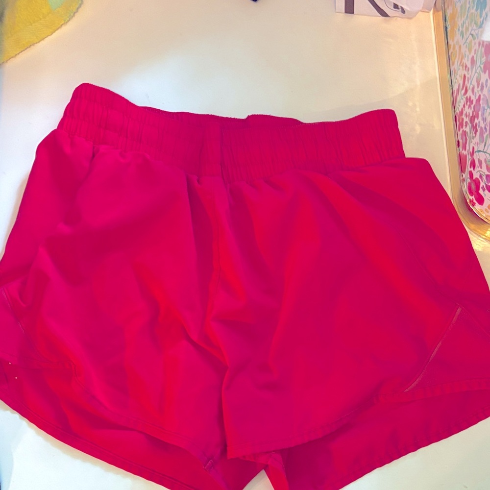 All in Motion Women's Bright Red Athletic Shorts